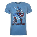 Front - Junk Food Mens Make It Happen Captain America T-Shirt