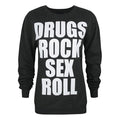 Front - Kill Brand Womens/Ladies Drugs And Rock New Era Sweatshirt