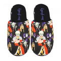 Front - Disney Womens/Ladies Villains Polyester All-Over Print Slippers