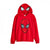 Front - Spider-Man Childrens/Kids Face Hoodie