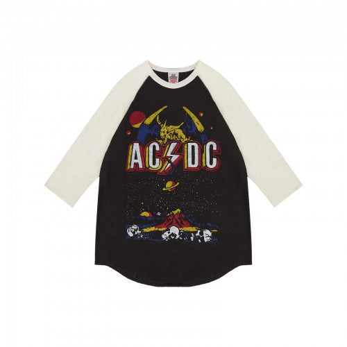 Front - AC/DC Unisex Adult Raglan T-Shirt