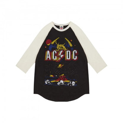 Front - AC/DC Unisex Adult Raglan T-Shirt
