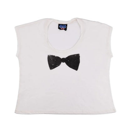 Front - Womens/Ladies Bow T-Shirt