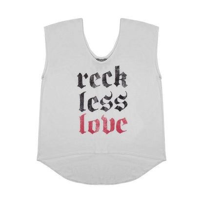 Front - Womens/Ladies Reckless Love Vest Top
