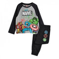 Front - Marvel Avengers Boys Printed Long Pyjama Set