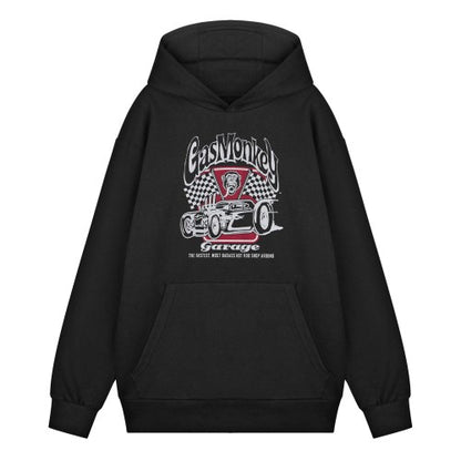 Front - Gas Monkey Garage Mens Garage Flag Hoodie