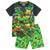 Front - Teenage Mutant Ninja Turtles Boys Turtle Short Pyjama Set
