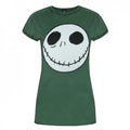 Front - Nightmare Before Christmas Womens/Ladies Jack Skellington Reverse Seam T-Shirt