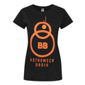 Front - Star Wars: The Force Awakens Womens/Ladies Astromech Droid BB-8 T-Shirt