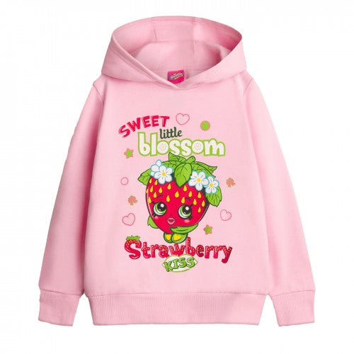 Front - Shopkins Childrens/Kids Strawberry Kiss Hoodie
