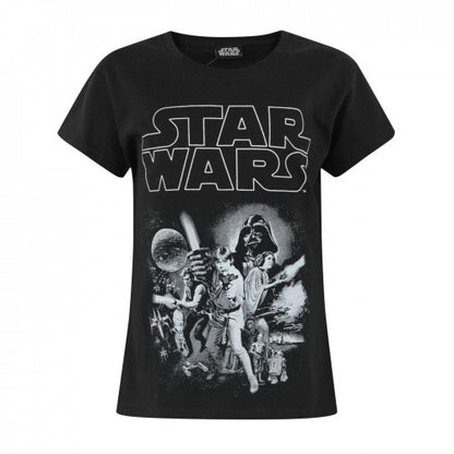 Front - Star Wars Girls Classic Characters T-Shirt