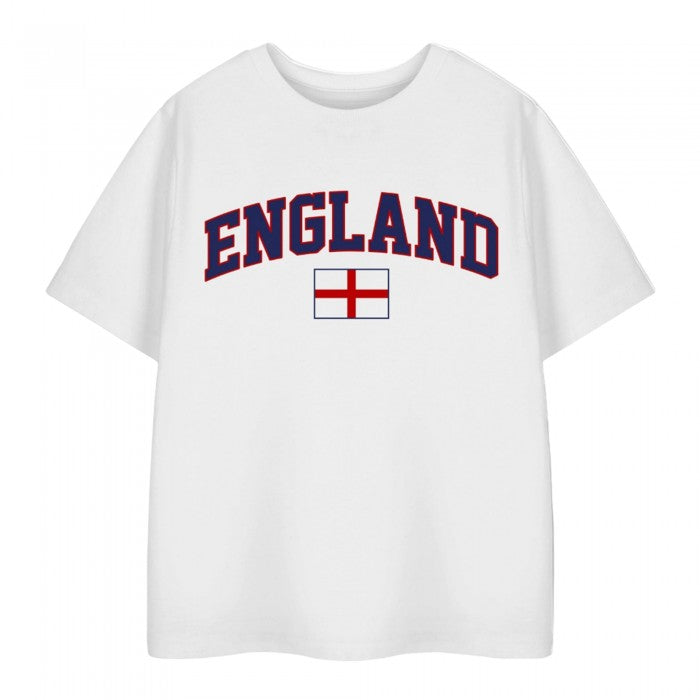 Front - Show Me The Merch Childrens/Kids England Flag T-Shirt