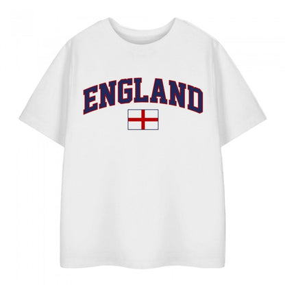 Front - Show Me The Merch Childrens/Kids England Flag T-Shirt