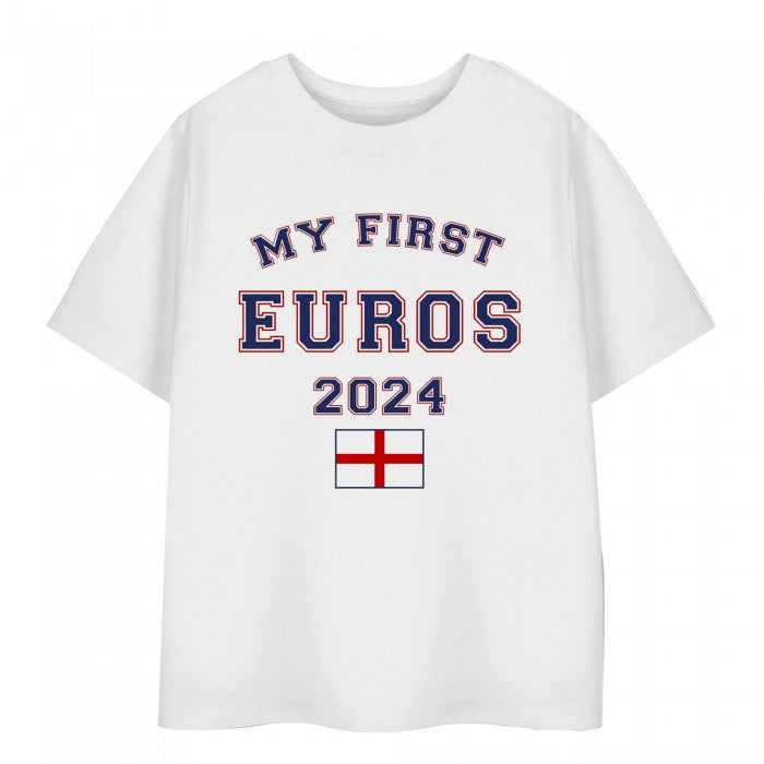 Front - Show Me The Merch Childrens/Kids My First Euros 2024 T-Shirt