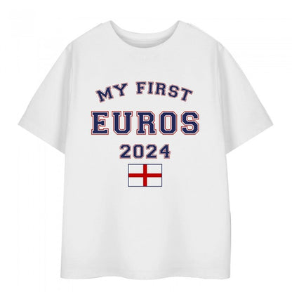 Front - Show Me The Merch Childrens/Kids My First Euros 2024 T-Shirt