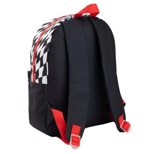 Front - Hot Wheels Checkerboard Flame Backpack Set