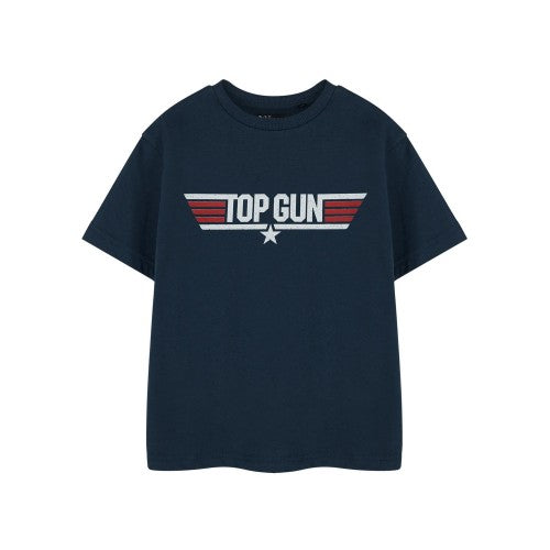 Front - Top Gun Boys Mini Me Short-Sleeved T-Shirt