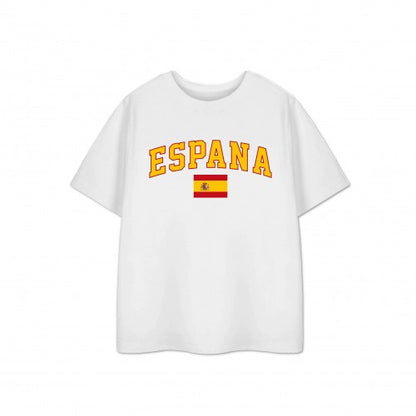 Front - Show Me The Merch Childrens/Kids Spain Short-Sleeved T-Shirt