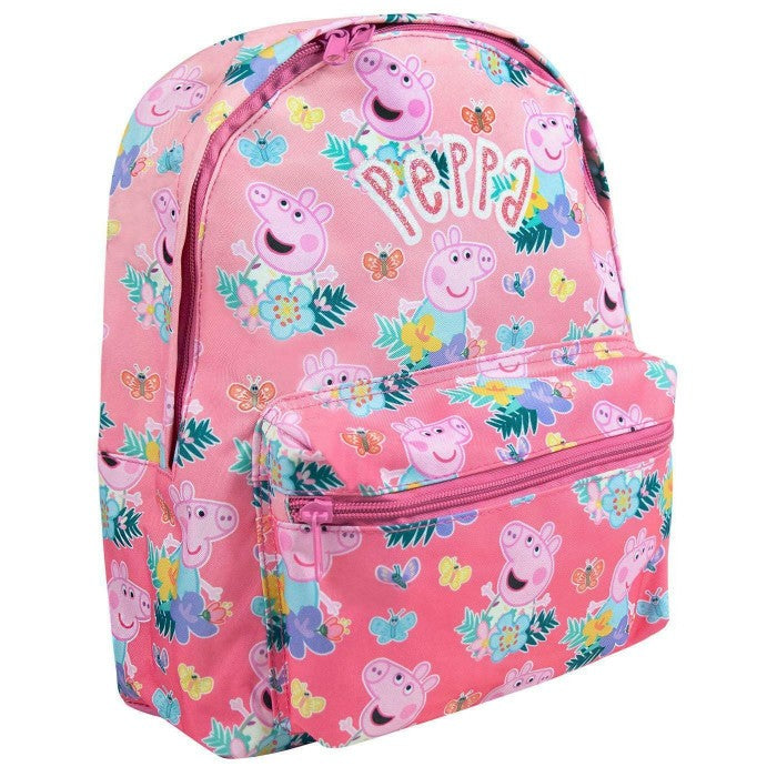 Front - Peppa Pig All-Over Print Backpack