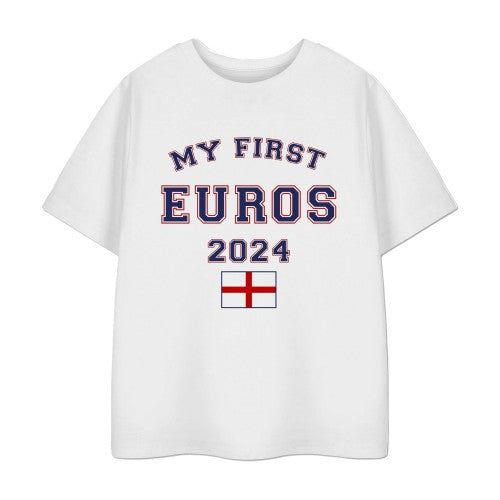Front - Show Me The Merch Childrens/Kids My First Euros 2024 T-Shirt