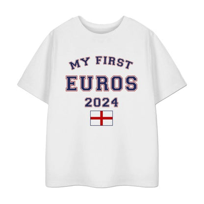 Front - Show Me The Merch Childrens/Kids My First Euros 2024 T-Shirt
