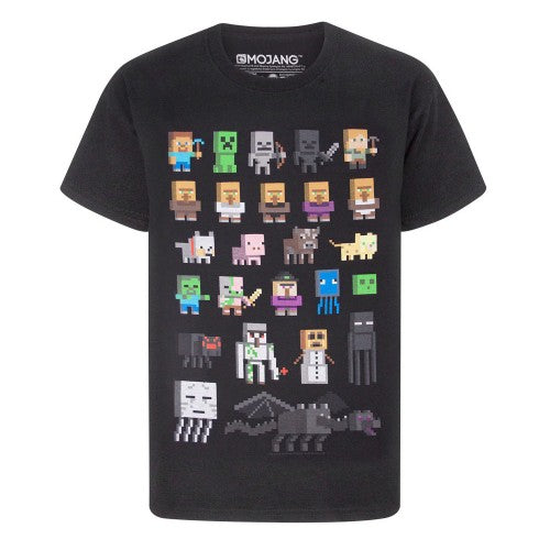 Front - Minecraft Childrens/Kids Sprites Short-Sleeved T-Shirt