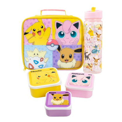 Front - Pokemon Girls Pose Lunch Bag and Bottle Set