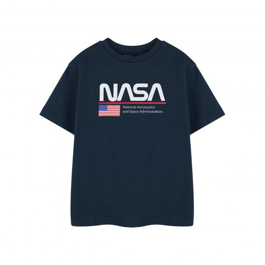 Front - NASA Childrens/Kids Aeronautics And Space Short-Sleeved T-Shirt