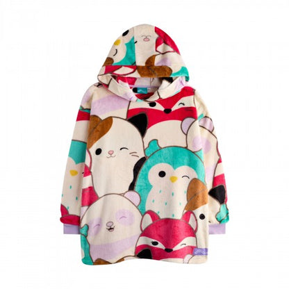 Front - Squishmallows Girls Characters Blanket Hoodie