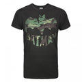 Front - Junk Food Mens Batman Camo Logo Short-Sleeved T-Shirt