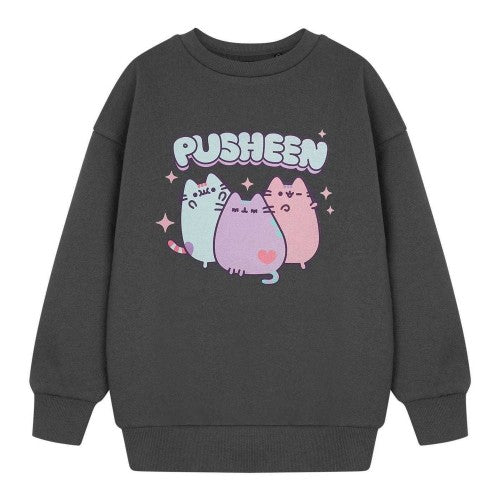 Front - Pusheen Girls Pastel Sweatshirt