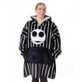Front - The Nightmare Before Christmas Unisex Adult Jack Skellington Hoodie Blanket