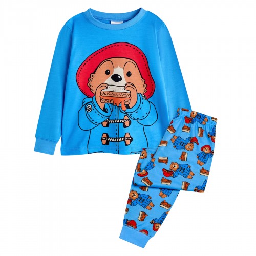 Front - Paddington Bear Childrens/Kids Character Long Pyjama Set