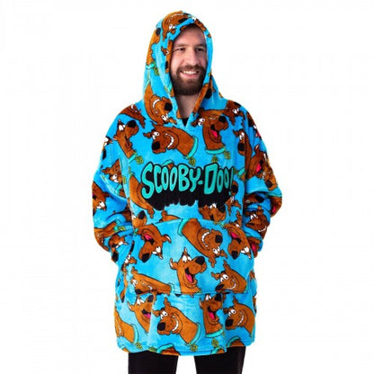 Front - Scooby Doo Mens All-Over Print Blanket Hoodie