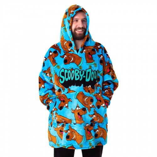Front - Scooby Doo Mens All-Over Print Blanket Hoodie