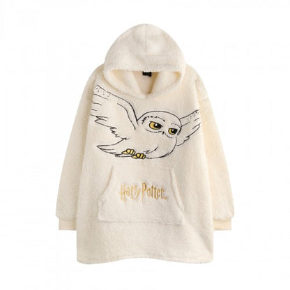 Front - Harry Potter Womens/Ladies Hedwig Blanket Hoodie
