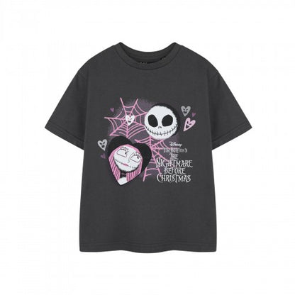 Front - The Nightmare Before Christmas Girls Lovers Short-Sleeved T-Shirt