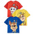 Front - Paw Patrol Boys Characters Short-Sleeved T-Shirt (Pack of 3)