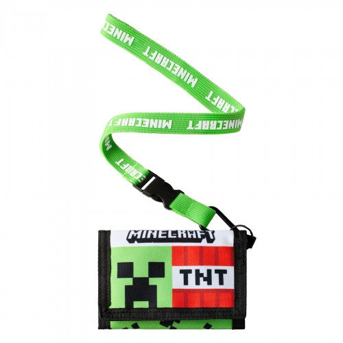 Front - Minecraft TNT Creeper Strap Wallet