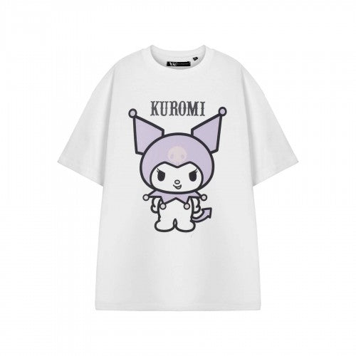 Front - Hello Kitty Womens/Ladies Kuromi Short-Sleeved T-Shirt