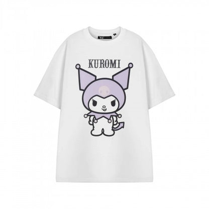 Front - Hello Kitty Womens/Ladies Kuromi Short-Sleeved T-Shirt