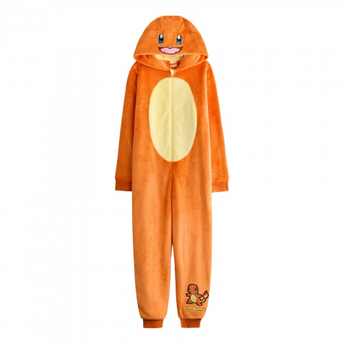 Front - Pokemon Childrens/Kids Charmander All-In-One Nightwear