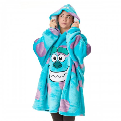 Front - Monsters Inc Unisex Adult Sully Hoodie Blanket
