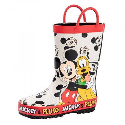 Front - Disney Boys Mickey & Pluto Wellington Boots