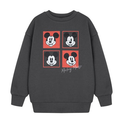 Front - Disney Boys Mickey Mouse Square Sweatshirt