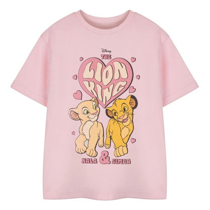 Front - The Lion King Girls Heart Short-Sleeved T-Shirt