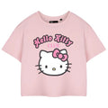 Front - Hello Kitty Womens/Ladies Club Short-Sleeved Crop T-Shirt