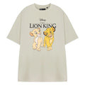 Beige - Front - The Lion King Womens-Ladies Simba And Nala T-Shirt