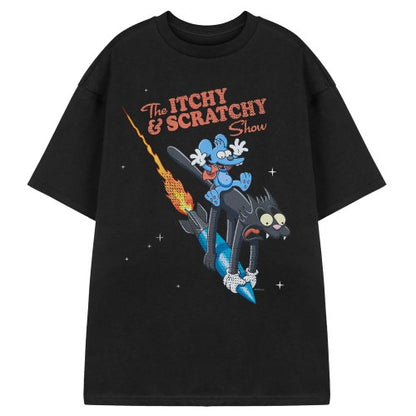 Front - The Simpsons Mens Itchy & Scratchy Short-Sleeved T-Shirt