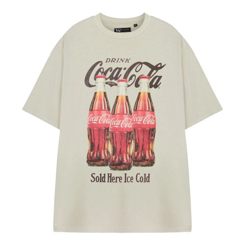 Front - Coca-Cola Unisex Adult Sold Here Ice Cold T-Shirt